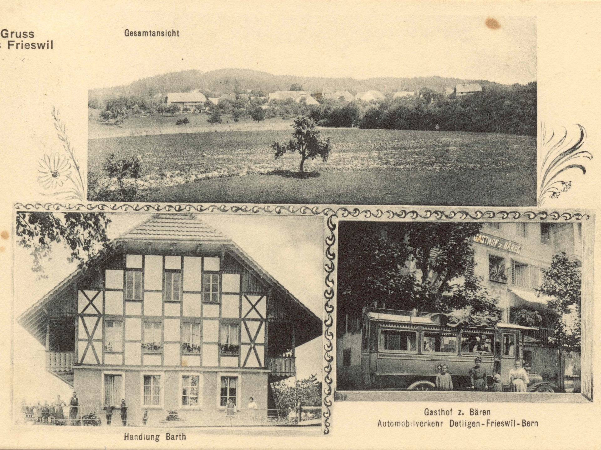 Postkarte Frieswil 1916
