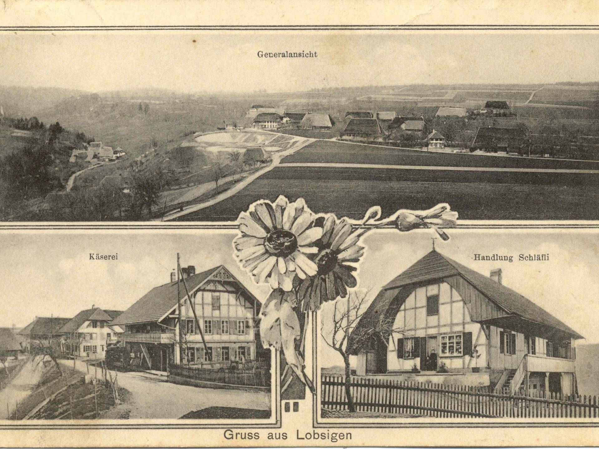 Postkarte Lobsigen 1913